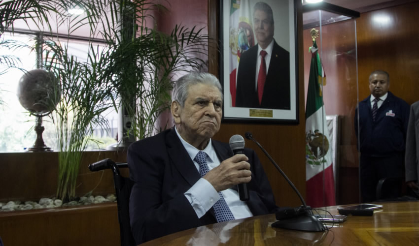 Ciudad de México.- El secretario general de la CTM, Carlos Aceves del Olmo (Foto: Galo Cañas/ Cuartoscuro)