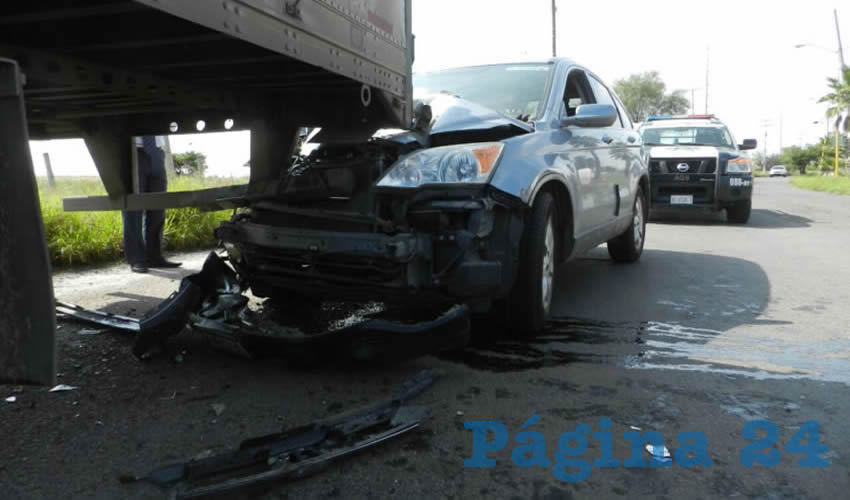 Cuantiosos daños sufrió la camioneta Honda CRV