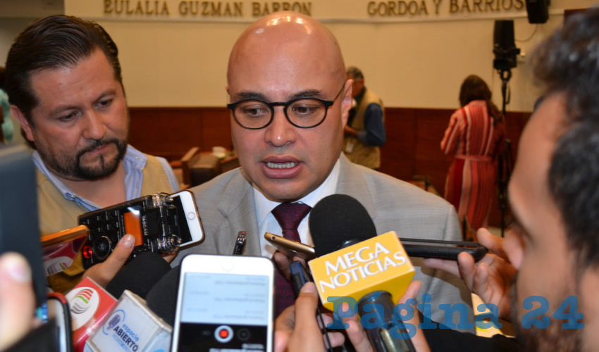 Francisco Murillo Ruiseco, titular de la Fiscalía General de Justicia del Estado de Zacatecas: “Lo que hicimos fue levantar una denuncia la semana pasada, atendiendo la solicitud de las víctimas de los familiares” (Foto: Merari Martínez Castro)