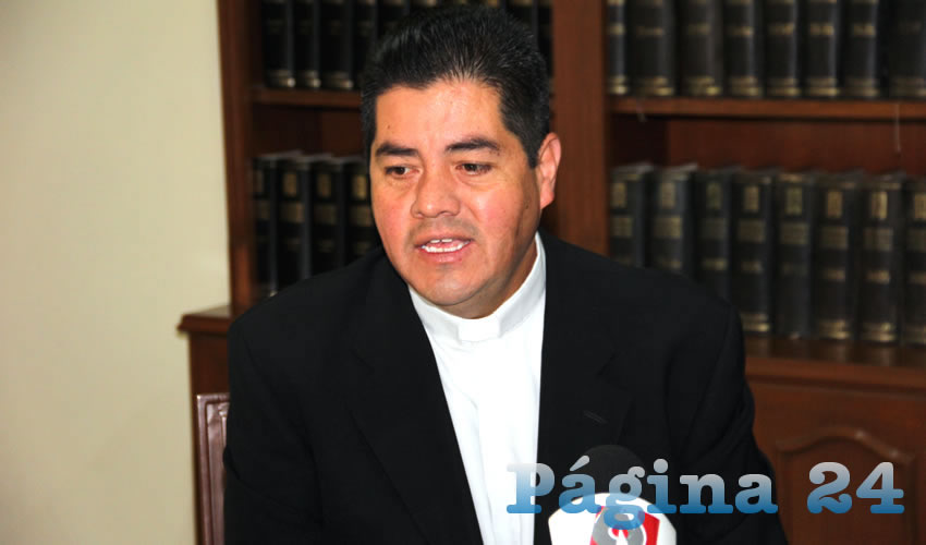 Carlos Alberto Alvarado Quezada, vocero de la Di&oacute;cesis de Aguascalientes 