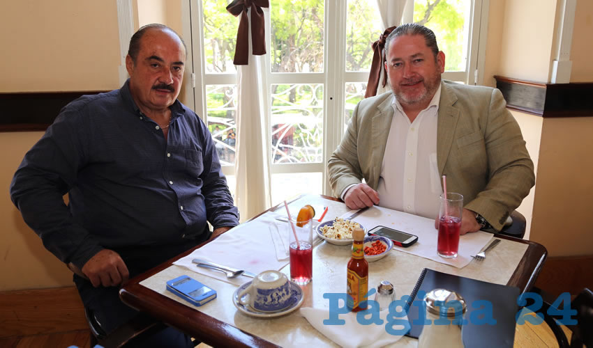 En Sanborns Francia se reunieron Jes&uacute;s Carcoba Pell&oacute;n y Luis Enrique Oropeza