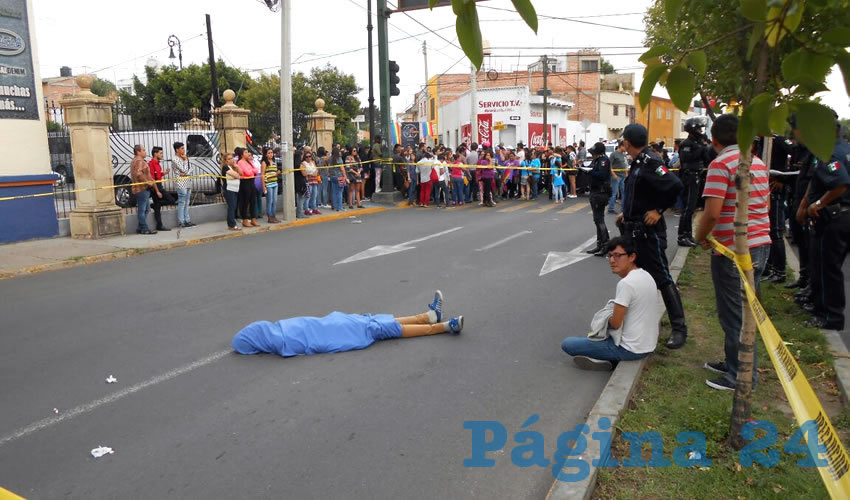 En la esquina de Madero y Nacozari ocurrió el terrible accidente