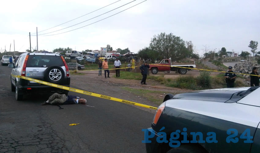 En la carretera a San Luis Potosí fue atropellado Celestino Martínez Ruvalcaba