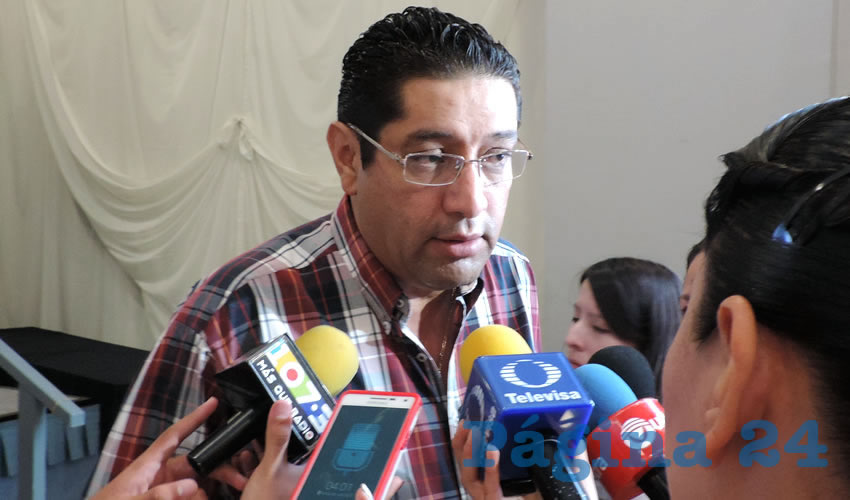 Federico Dom&iacute;nguez Ibarra, secretario general del SUTEMA (Foto: Omar Romo) 
