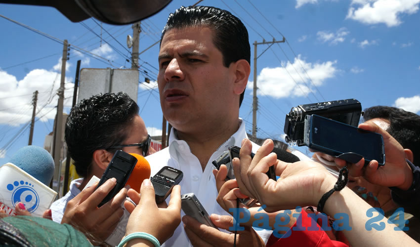 Miguel Alonso Reyes: “No hay la certeza de cuántos cuerpos se trataría, pero cuando se tenga información final y consistente con respecto a lo que Servicios Periciales está realizando, se dará a conocer a los medios de comunicación” (Foto: Merari Martínez)