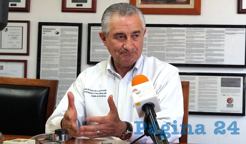 Rafael Sánchez Preza: El proyecto de certifi cación del Centro Histórico está apuntando a ser una de las tareas a resolver en la siguiente administración municipal y estatal, que es la confi guración de la unidad de gestión (Foto: Merar Martínez)