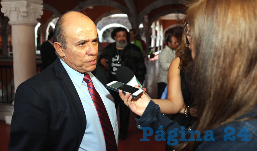 Juan Fernando Palomino Topete, delegado del ISSSTE en Aguascalientes (Foto: Eddylberto Luévano Santillán)