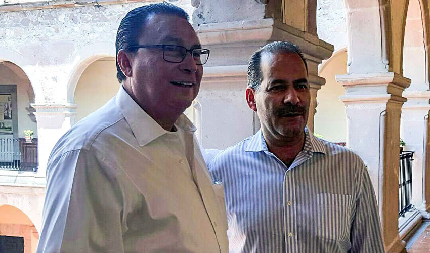 El gobernador electo del Estado, Mart&iacute;n Orozco Sandoval, se reuni&oacute; con el rector de la UAA, Mario Andrade Cervantes