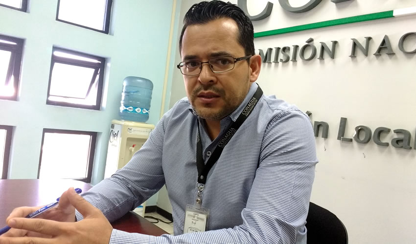Carlos Alberto Moreno Frías, encargado de la Subdelegación de Recaudación y Fiscalización de la Conagua