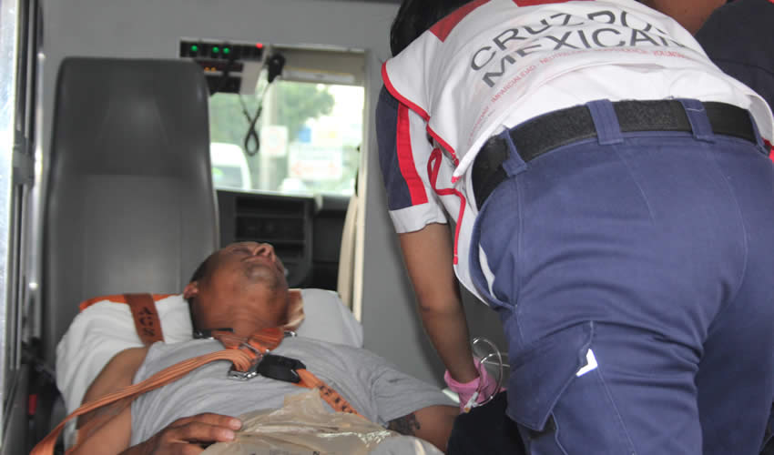 Gustavo Adolfo Ruiz fue a dar al hospital al ser atropellado sobre bulevar José María Chávez