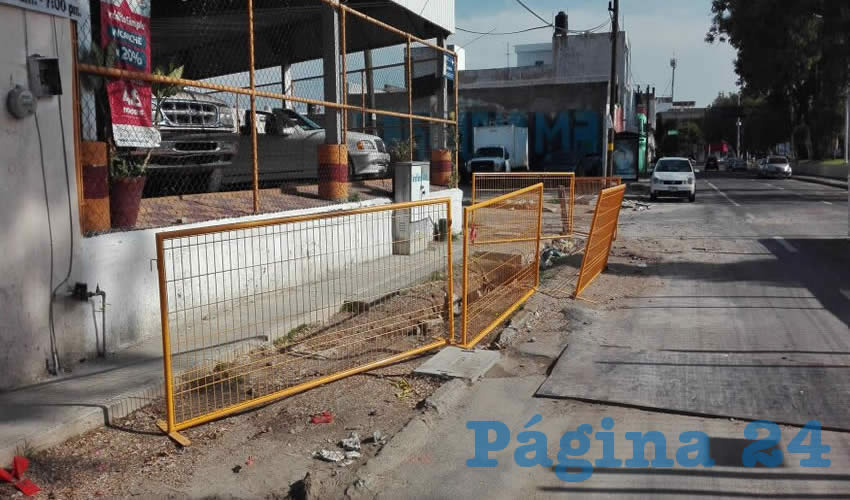 En total abandono lucen las calles Constancia y Revolución, derivado de las obras de la línea 3 del tren ligero/Fotos: Rafael Hernández Guízar
