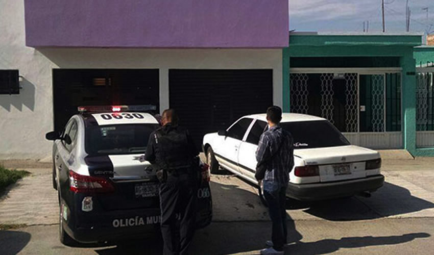 En esta finca, habilitada como taller de vidrios y aluminios, se colgó Óscar Chávez Delgado