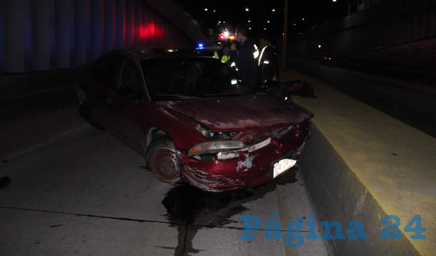 Sarahí Durón Roque se accidentó en el paso a desnivel de Héroe de Nacozari, en su cruce con avenida De la Convención Oriente