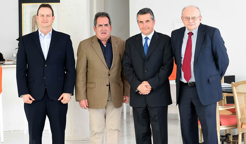 Se reúne el gobernador con el presidente de la Junta de Gobierno del INEGI, Julio Alfonso Santaella Castell