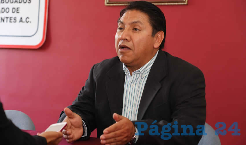 Leobardo Contreras Moreno, presidente de la Barra de Abogados AC (Foto: Eddylberto Lu&eacute;vano Santill&aacute;n)