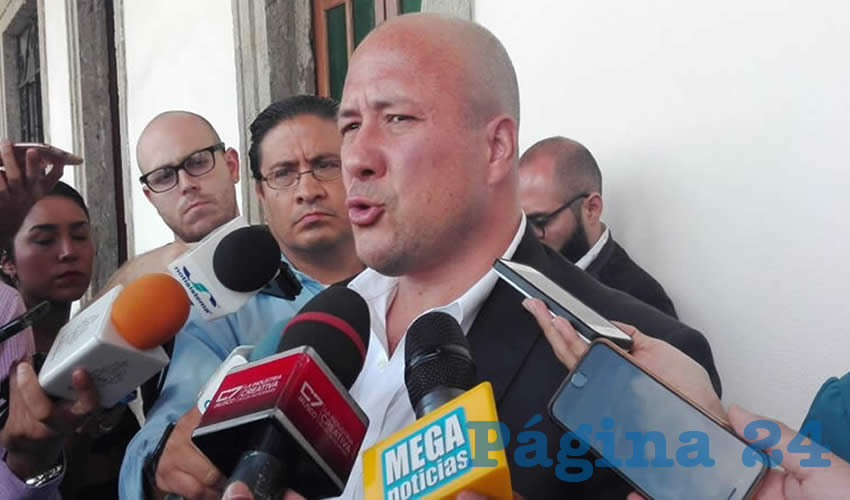 El alcalde de Guadalajara, Enrique Alfaro, en conjunto con Pablo Lemus, alcalde de Zapopan, se pronunciaron a favor de la eliminación del fuero y aplaudieron que distintas bancadas se sumaran a la propuesta/Foto: Francisco Andalón