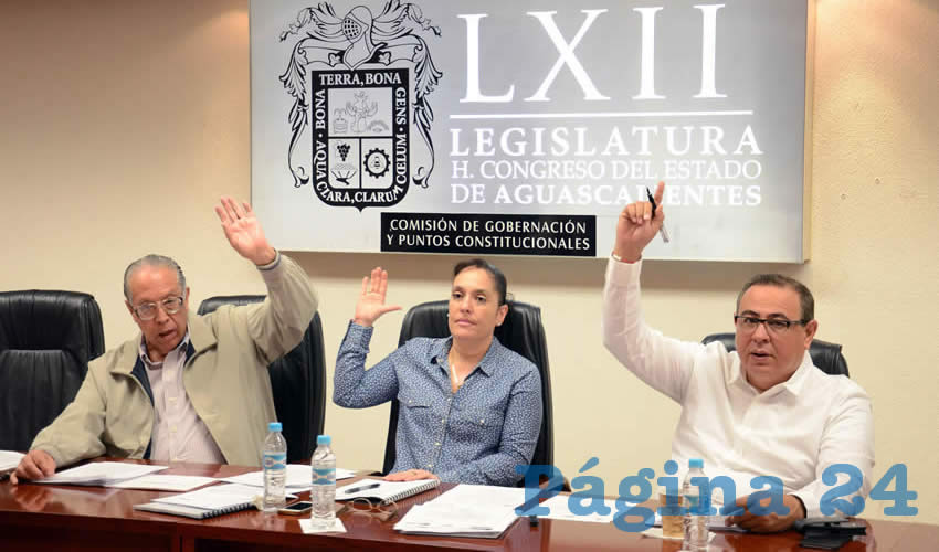 Sesión de la Comisión de Gobernación y Puntos Constitucionales del Congreso del Estado