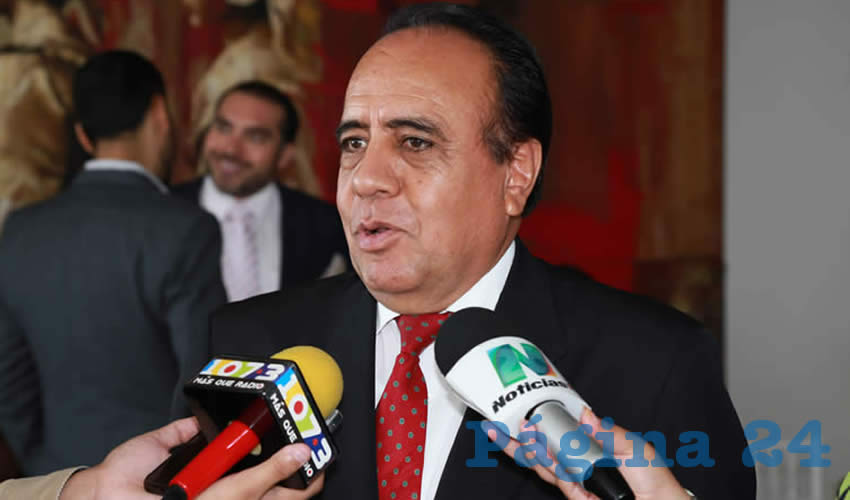 Francisco Frausto Ruiz Esparza, presidente del Colegio de Abogados de Aguascalientes (Foto: Eddylberto Luévano Santillán)
