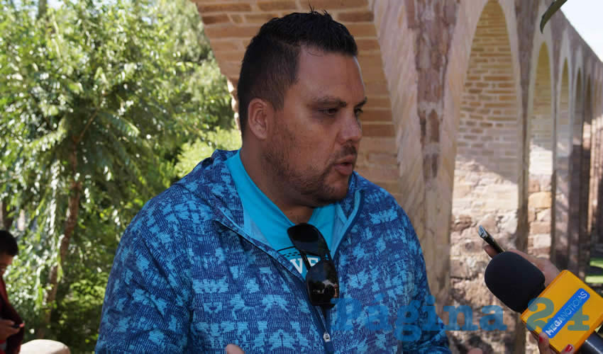 Alejandro Aparicio González: “No tenemos acuerdos con ella, vamos por el desconocimiento y la democratización de nuestro sindicato”(Foto: Merari Martínez Castro)