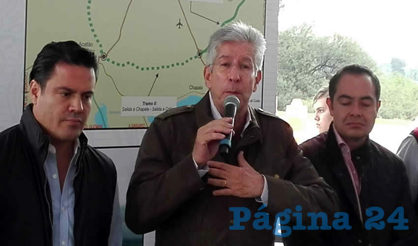 Gerardo Ruiz Esparza, secretario de Comunicaciones y Transportes: Se lleva un avance de 45 por ciento y se terminará a finales de 2017/Foto: Francisco Andalón López 