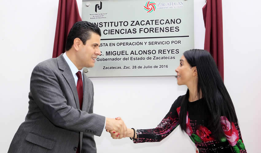 Inaugura Gobernador Instituto Zacatecano de Ciencias Forenses, con inversión de 108 mdp