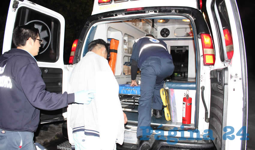 Marco Antonio fue traslado al Hospital Tercer Milenio