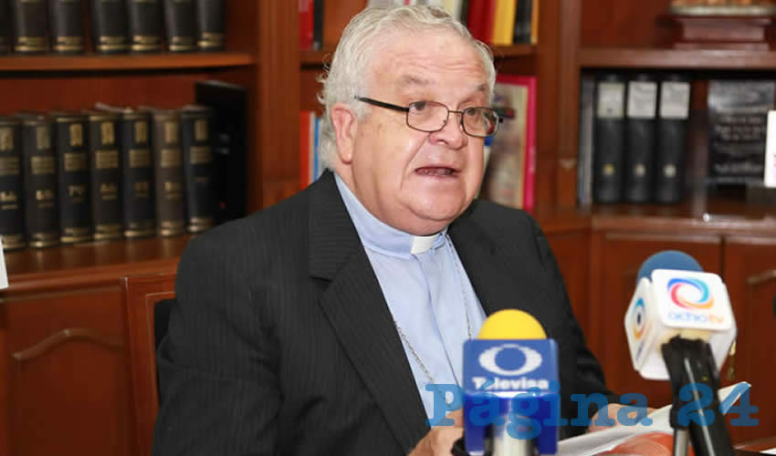 José María de la Torre Martín, obispo de la Diócesis de Aguascalientes (Foto: Eddylberto Luévano Santillán)