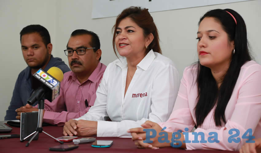Nora Ruvalcaba G&aacute;mez, coordinadora de los representantes populares de Morena (Foto: Eddylberto Lu&eacute;vano Santill&aacute;n)