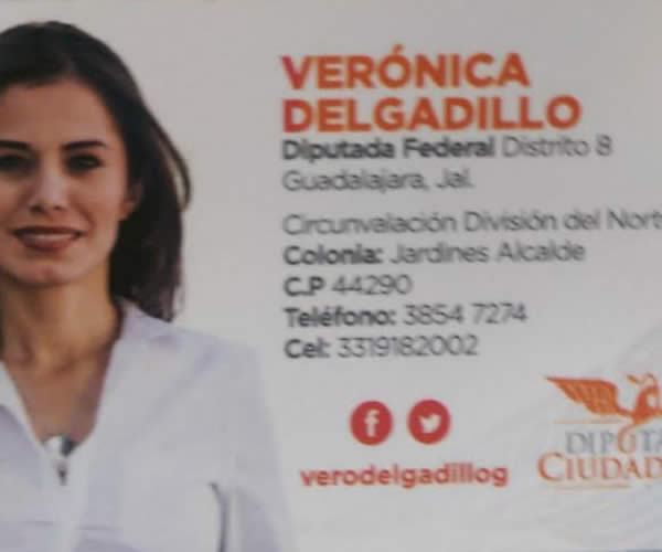 Una tarjeta de presentación y un volante, en el cual anunciaba los logros durante su gestión, fue lo que diversas personas repartieron casa por casa en el centro de Guadalajara/Foto: Página 24