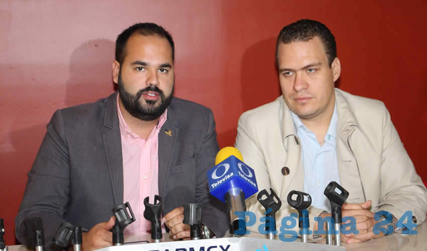 Rueda de prensa de Coparmex (Foto: Eddylberto Lu&eacute;vano Santill&aacute;n)