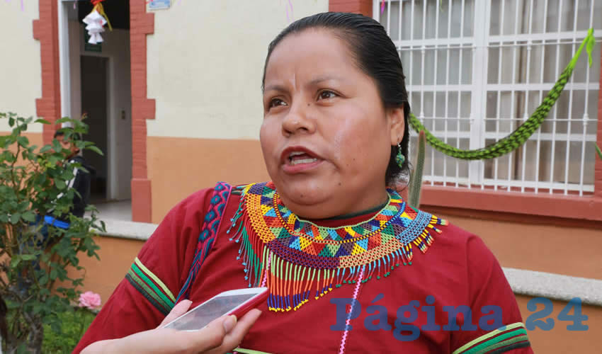 Angélica Cosío Candelaria, artesana wirrárika (Foto: Eddylberto Luévano Santillán)