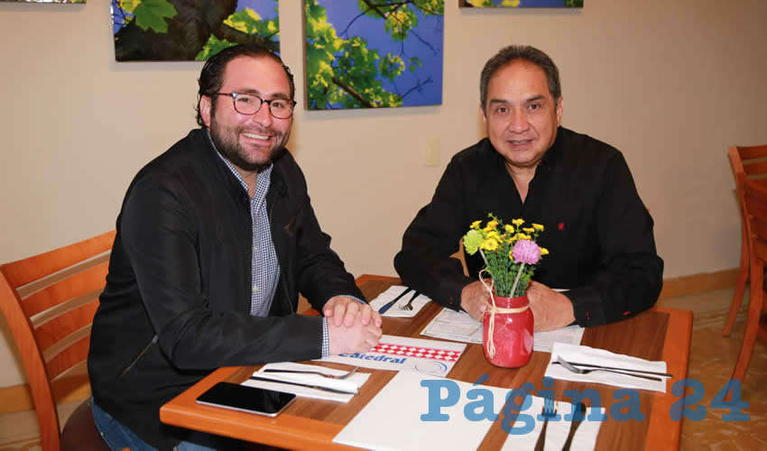 En el restaurante Azul Catedral almorzaron Jos&eacute; Carlos Lozano Rivera Rio, subsecretario de organizaci&oacute;n del Partido Revolucionario Institucional (PRI), y Humberto Guti&eacute;rrez Jim&eacute;nez