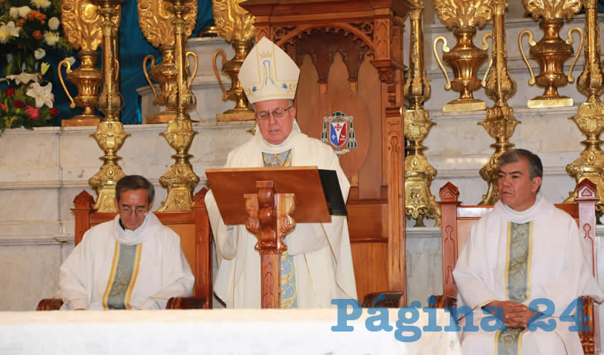 Jes&uacute;s Carlos Cabrero Romero, arzobispo de San Luis Potos&iacute; (Foto: Eddylberto Lu&eacute;vano Santill&aacute;n)