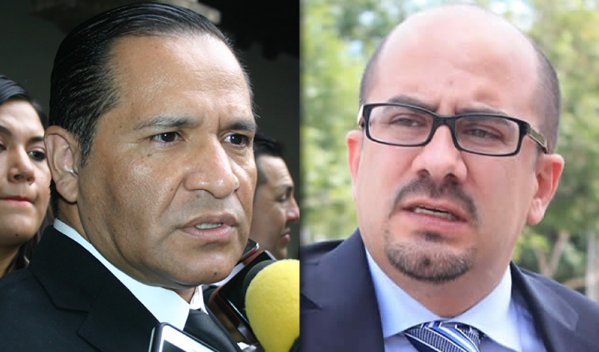 “Al personaje que está a cargo de la fiscalía [Eduardo Almaguer] le gustan los medios de comunicación (…), ¿qué resultados ha arrojado?, no he visto ninguno. Pleitos para decir quién lleva un patrullaje, pleitos para decir los números de homicidios y delitos, y las detenciones de unos perritos y un cantante; esos son los resultados del fiscal”, acusa el diputado Ismael del Toro, en defensa del comisario Salvador Caro, su compañero de partido/Fotos: Francisco Tapia y Archivo Página 24