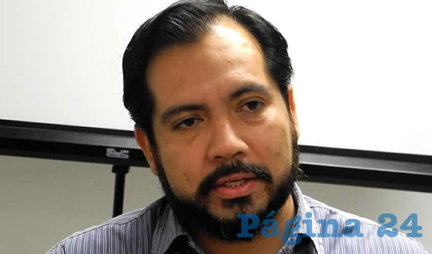 Aurelio Coronado Mares, presidente del Colegio de Psic&oacute;logos de Aguascalientes