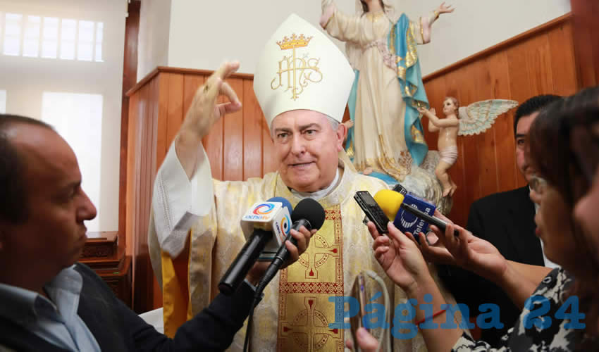 Emilio Berlié Belaunzarán, arzobispo emérito de Yucatán (Foto: Eddylberto Luévano Santillán)
