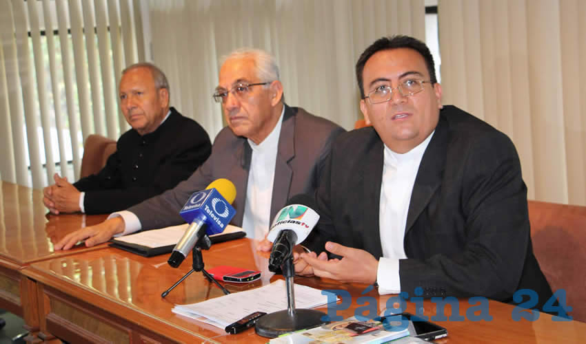 Rueda de prensa del Seminario Diocesano (Foto: Eddylberto Lu&eacute;vano Santill&aacute;n)