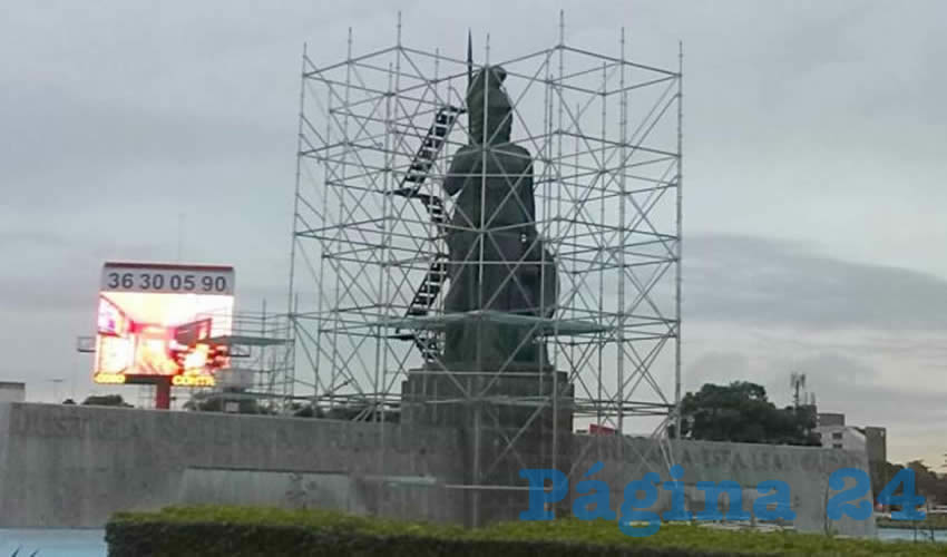 La intervención del monumento a La Minerva se realizó en semanas pasadas sin contar con el aval necesario, sino sólo con la orden del alcalde Enrique Alfaro/Foto: Cortesía