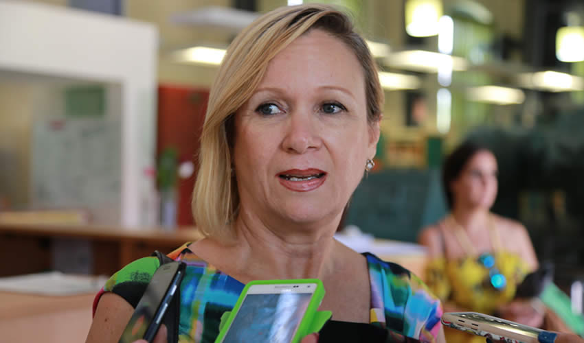 Dulce María Rivas Godoy, directora general del Instituto Cultural de Aguascalientes
(Foto: Eddylberto Luévano Santillán)