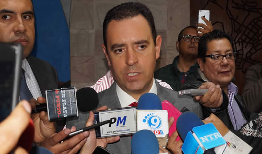 Alejandro Tello Cristerna: “La inseguridad se tiene que tratar de frente, la ciudadanía quiere un Zacatecas seguro en donde realmente se pueda transitar, se pueda vivir, se tenga la seguridad de su persona y de sus cosas” (Foto: Merari Martínez Castro