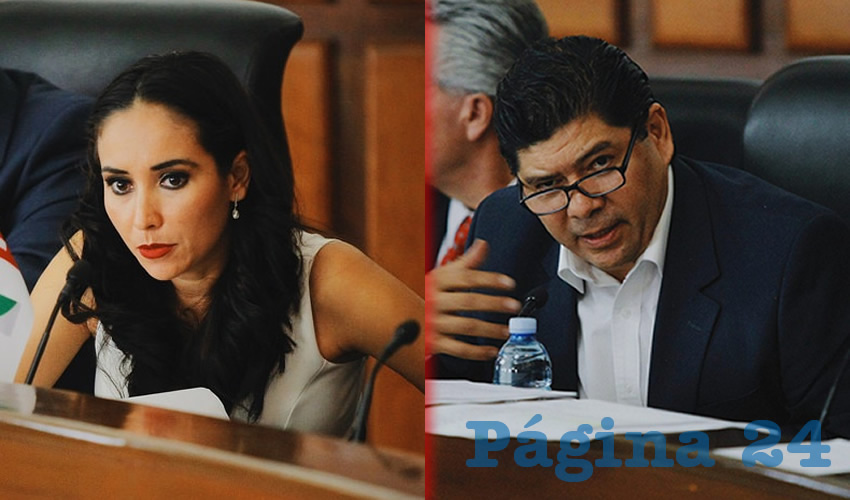 El acceso a la información no solamente es cacería de brujas, no nada más se trata de cuentas públicas y de estar rastreando personal, es el derecho que tiene todo ciudadano de saber qué acciones y recursos públicos, y quiénes trabajan en la dependencia”, exigieron los regidores priístas Ángeles Arredondo y Salvador de la Cruz/Fotos: Francisco Tapia 