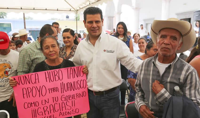 El Gobernador entregó apoyos por más de 48 mdp en Juchipila, Jalpa y Huanusco