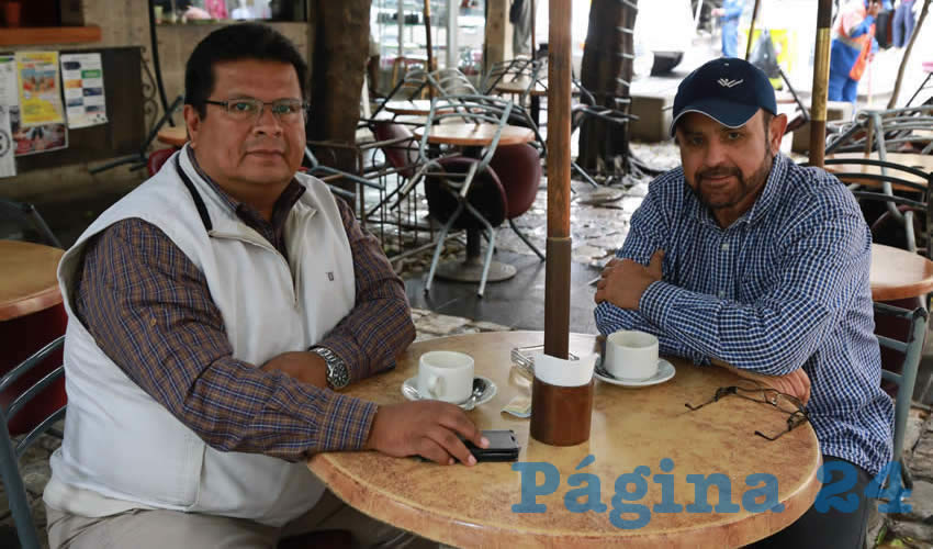 En Caf&eacute; del Codo platicaron Jorge Ram&iacute;rez Sustaita y Luis Antonio L&oacute;pez Ochoa