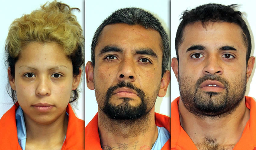 Diana Carolina Posada Ramírez “La Diana”, Francisco Javier Dueñas Moreno “El Guanatos” y Antonio Vázquez Contreras, “El Cuentón”, homicidas de Erick Díaz Varela “El Ese”