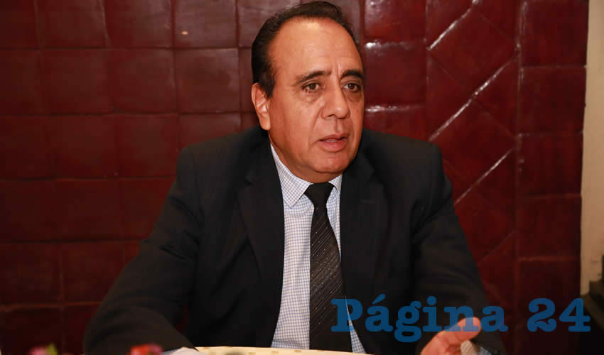Francisco Frausto Ruiz Esparza, presidente del Colegio de Abogados de Aguascalientes (Foto: Eddylberto Lu&eacute;vano Santill&aacute;n)