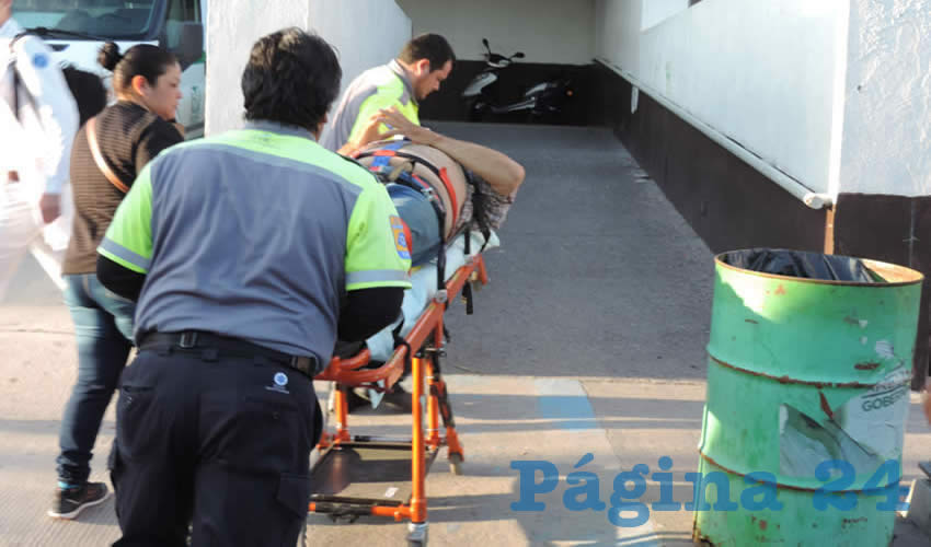 Héctor Hugo Espinoza Villa, al momento de ser ingresado a la Clínica 1 del IMSS
