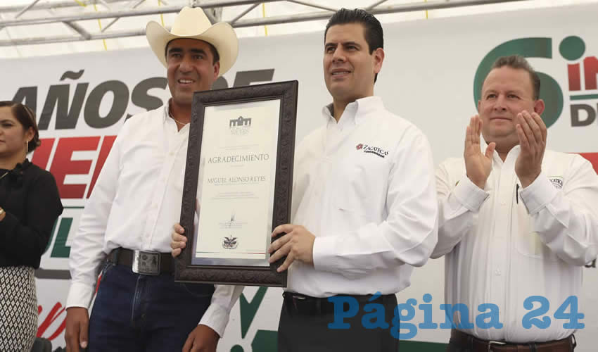 Haber recuperado la confianza de los zacatecanos, el mayor logro de mi administración: Alonso Reyes