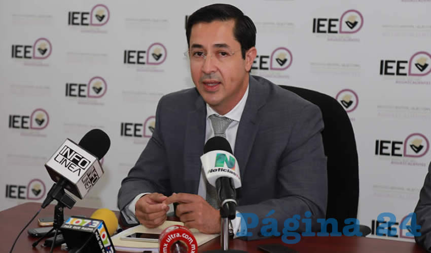 Luis Fernando Landeros Ortiz, consejero presidente del IEE (Foto: Eddylberto Luévano Santillán)