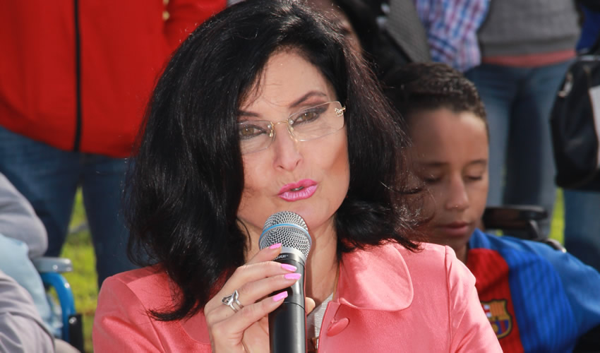 Blanca Rivera Rio de Lozano, presidenta del Sistema DIF Estatal (Foto: Eddylberto Luévano Santillán)
