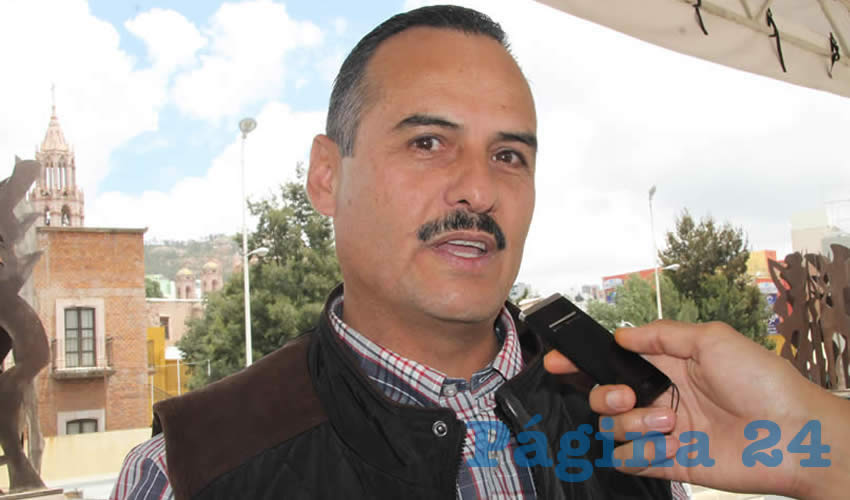 Miguel Guzmán Guzmán: “El gobierno estatal, en particular la Seduzac no han cumplido con esa obligación constitucional que tiene y tampoco han cumplido con múltiples acuerdos firmados de minutas salariales para crear un fondo” (Foto: Rocío Castro Alvarado)